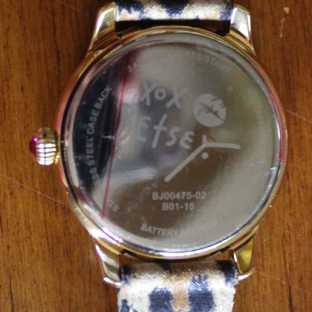 BRAND NEW AUTHETIC BETSEY JOHNSON LEOPARD BLING WRISTWATCH STUNNING!! - Picture 9 of 10